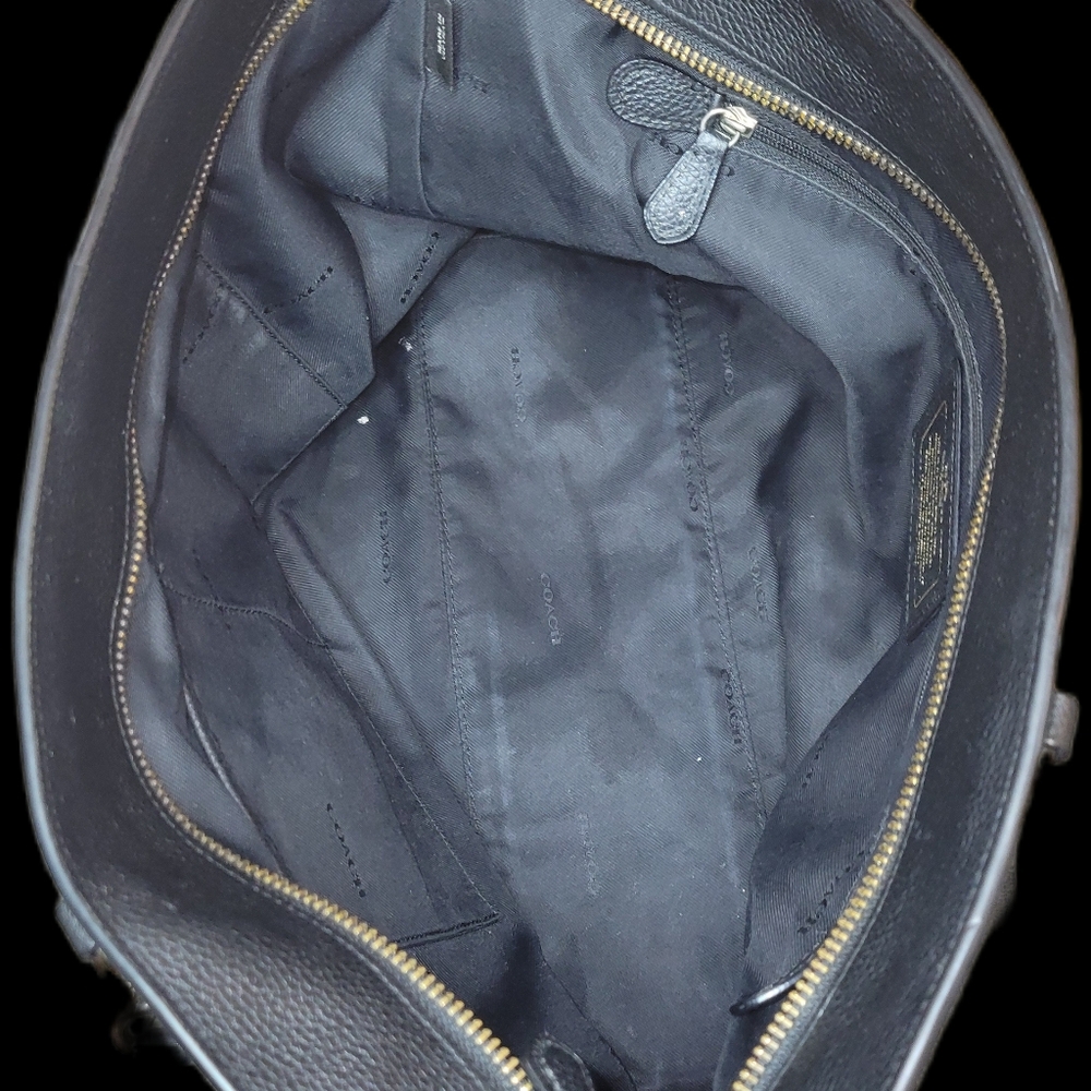 COACH SOPHIA PEBBLED LEATHER TOTE - Picture 4 of 10